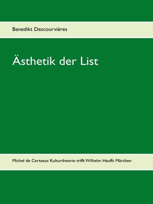 cover image of Ästhetik der List